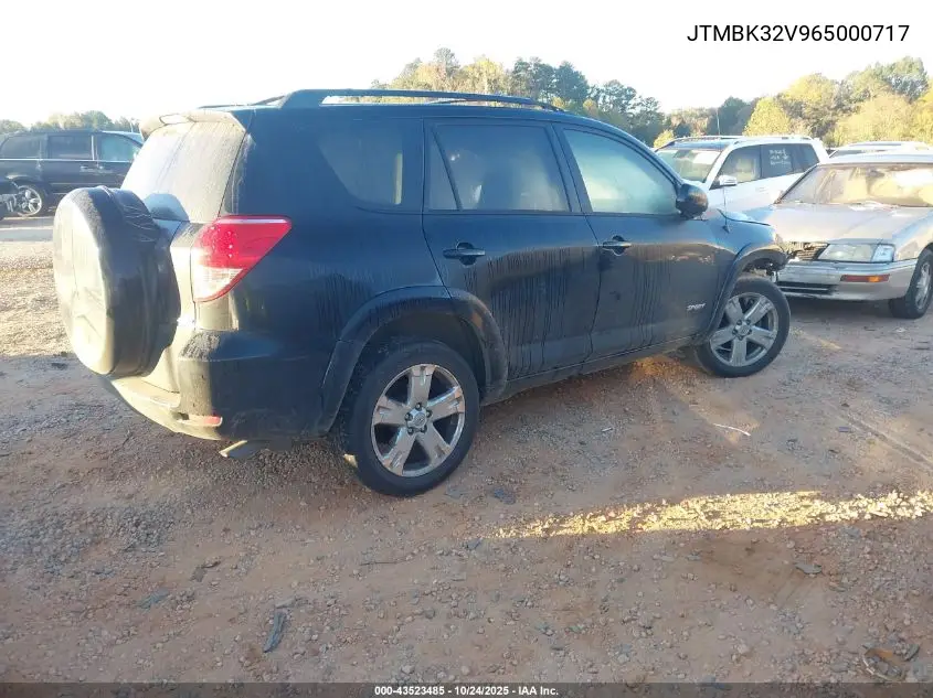 JTMBK32V965000717 2006 Toyota Rav4 Sport V6