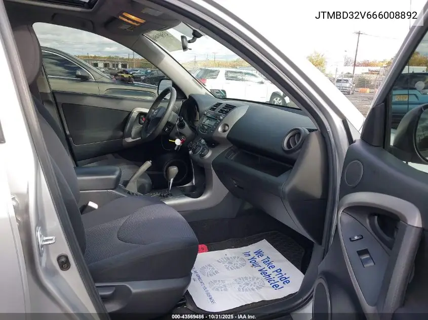 JTMBD32V666008892 2006 Toyota Rav4 Sport