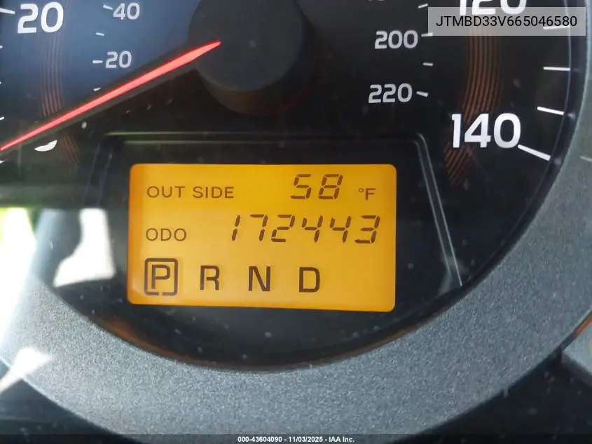 JTMBD33V665046580 2006 Toyota Rav4