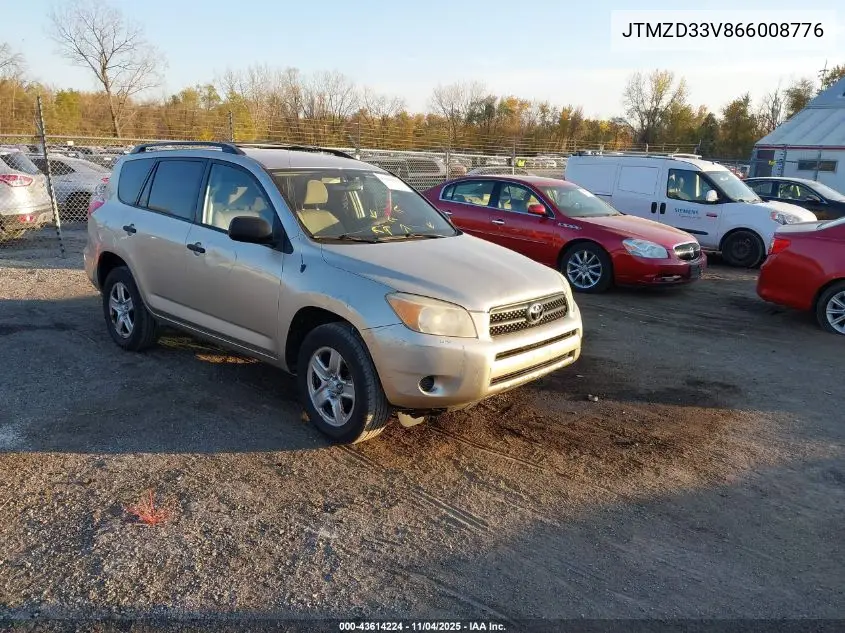 JTMZD33V866008776 2006 Toyota Rav4