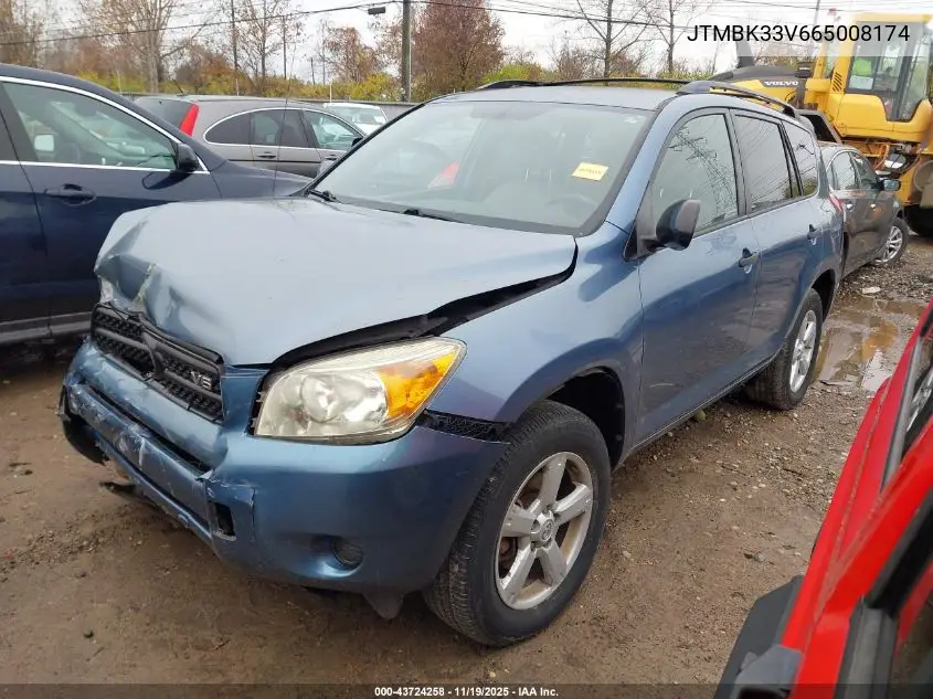 JTMBK33V665008174 2006 Toyota Rav4 Base V6