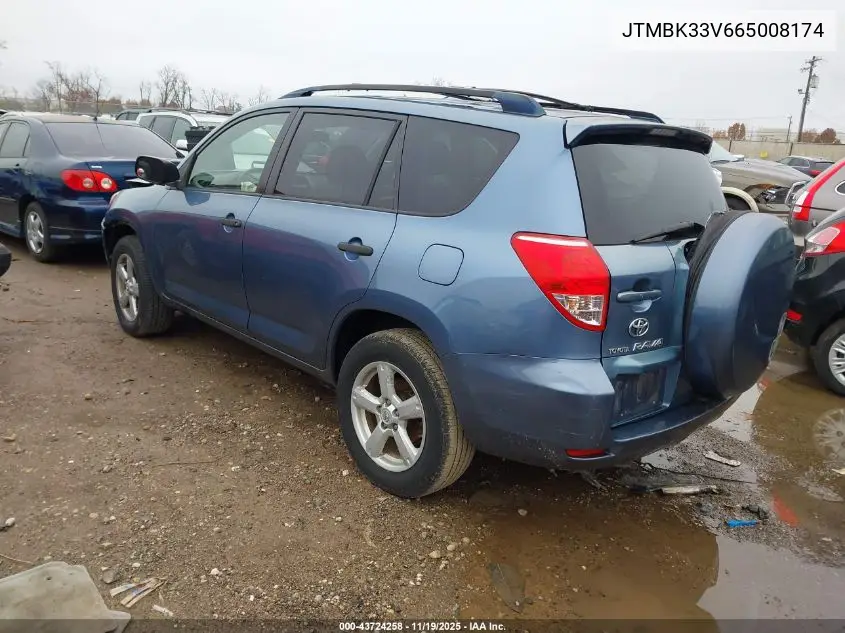 JTMBK33V665008174 2006 Toyota Rav4 Base V6