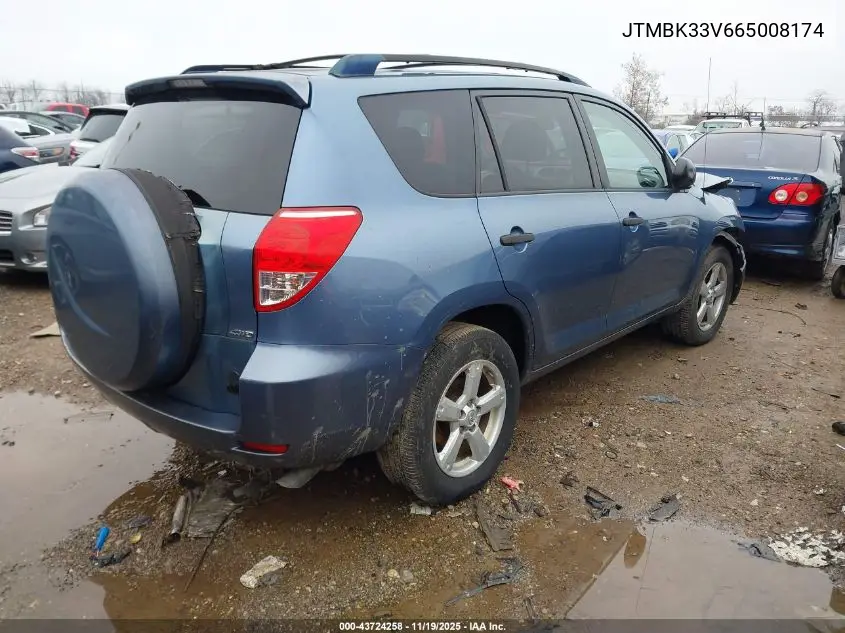 JTMBK33V665008174 2006 Toyota Rav4 Base V6