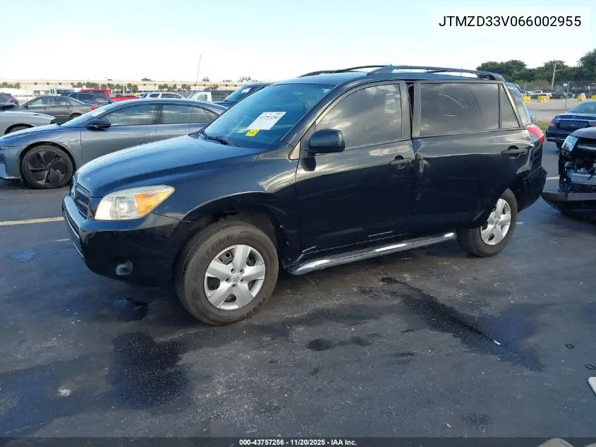 JTMZD33V066002955 2006 Toyota Rav4