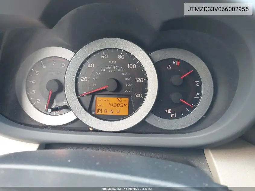 JTMZD33V066002955 2006 Toyota Rav4