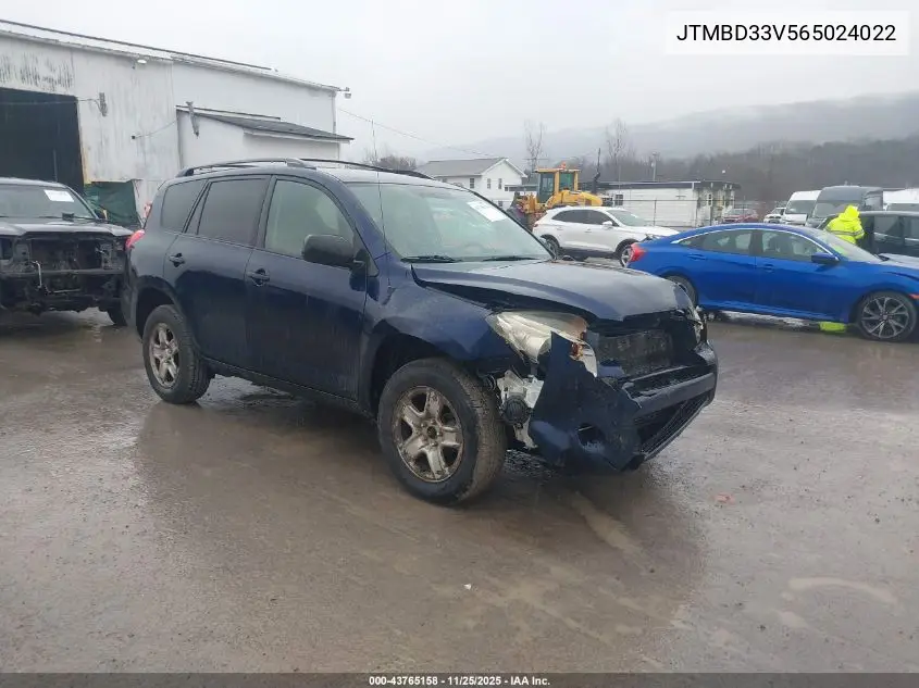 JTMBD33V565024022 2006 Toyota Rav4