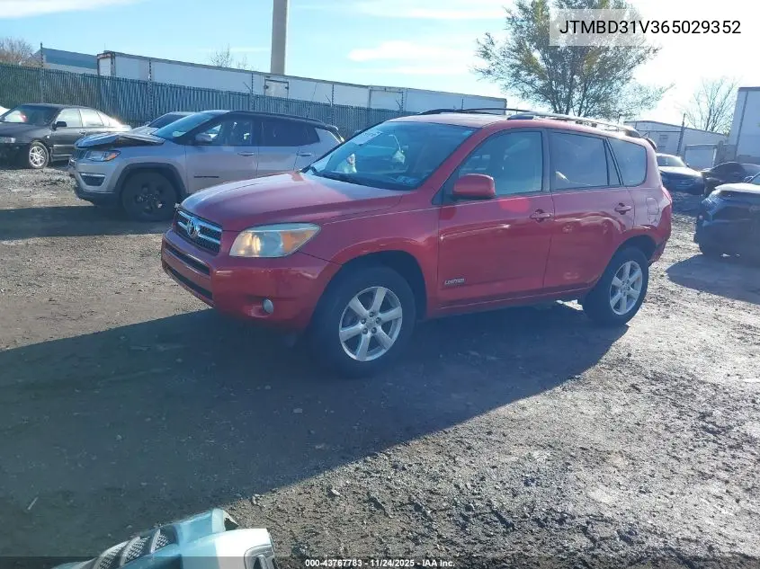 JTMBD31V365029352 2006 Toyota Rav4 Limited