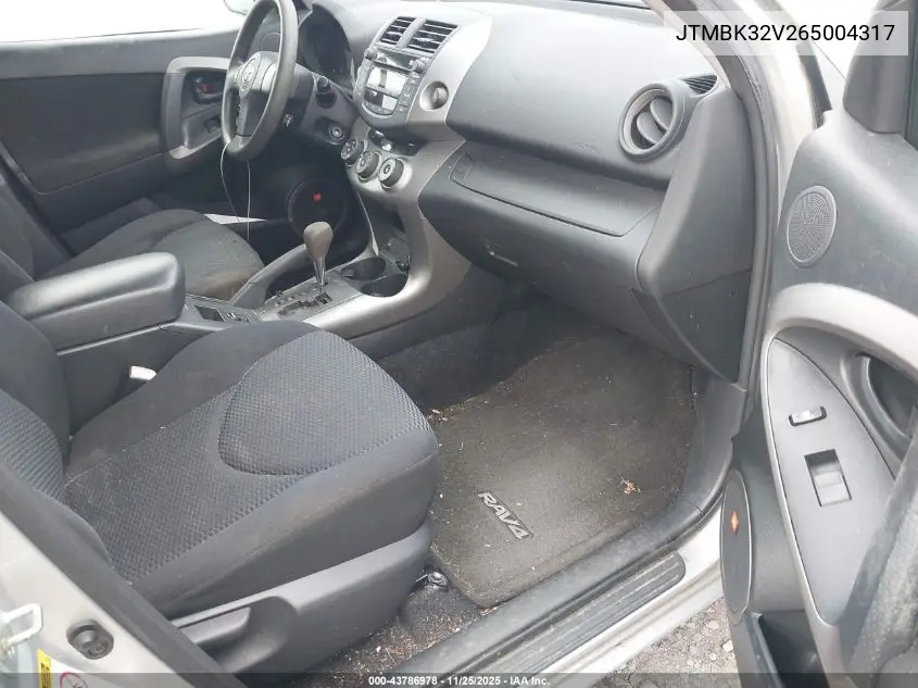 JTMBK32V265004317 2006 Toyota Rav4 Sport V6