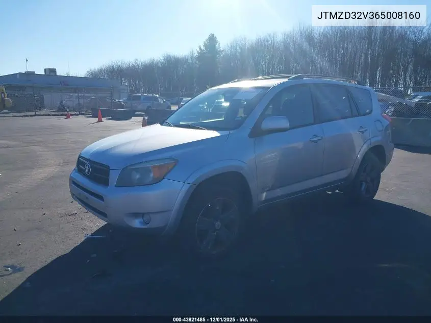 JTMZD32V365008160 2006 Toyota Rav4 Sport