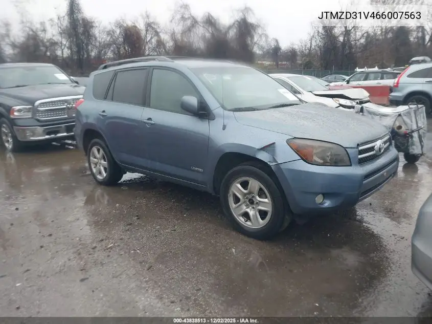 JTMZD31V466007563 2006 Toyota Rav4 Limited