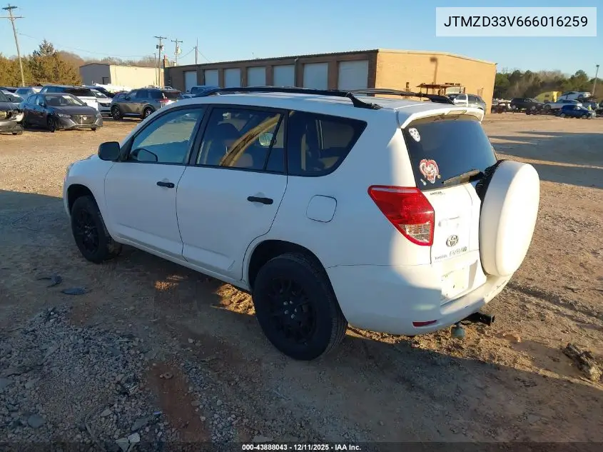 JTMZD33V666016259 2006 Toyota Rav4