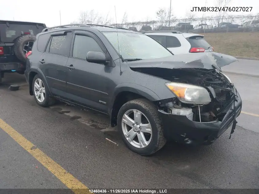 JTMBK32V476027027 2007 Toyota Rav4 Sport