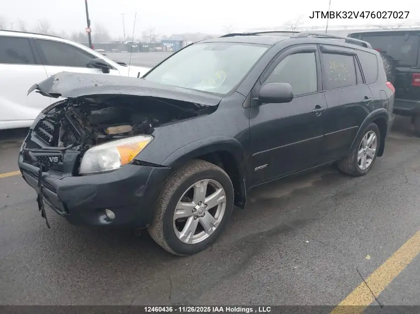 JTMBK32V476027027 2007 Toyota Rav4 Sport