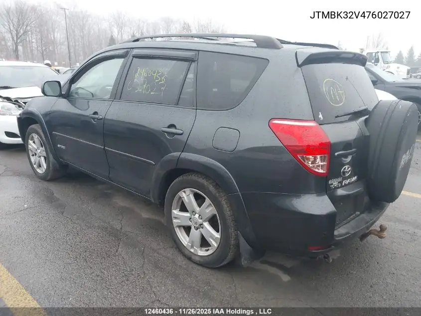 JTMBK32V476027027 2007 Toyota Rav4 Sport