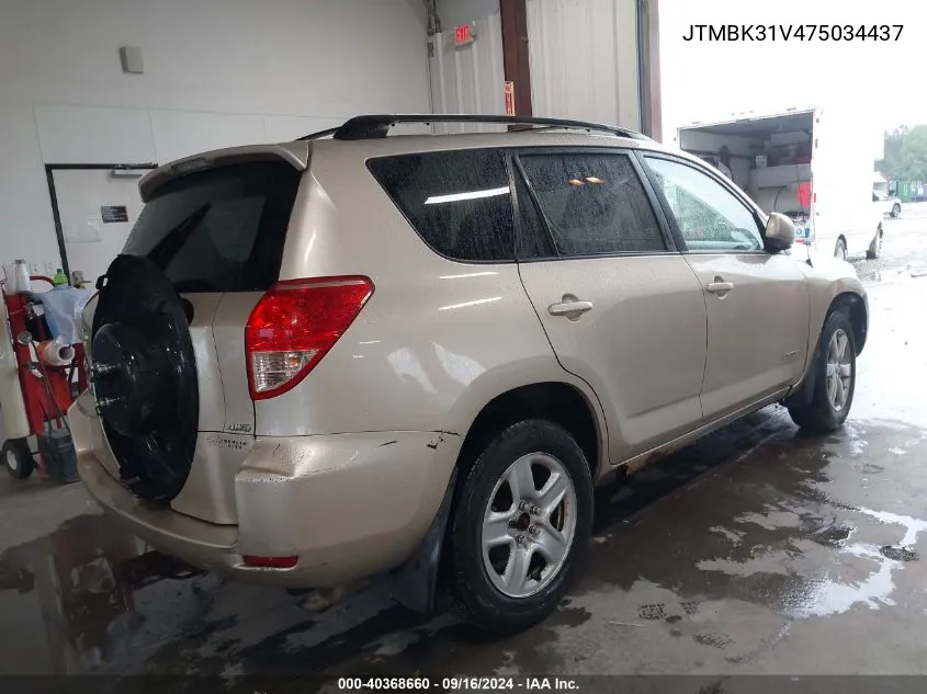 JTMBK31V475034437 2007 Toyota Rav4 Limited V6