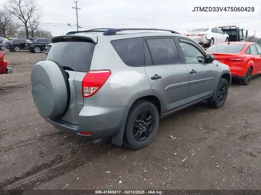 2007 Toyota Rav4 VIN: JTMZD33V475060428 Lot: 41565817