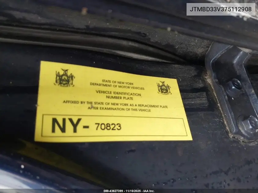 NY70823 2007 Toyota Rav4
