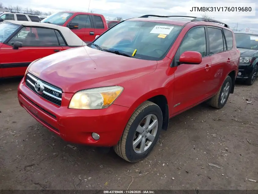 JTMBK31V176019680 2007 Toyota Rav4 Limited V6