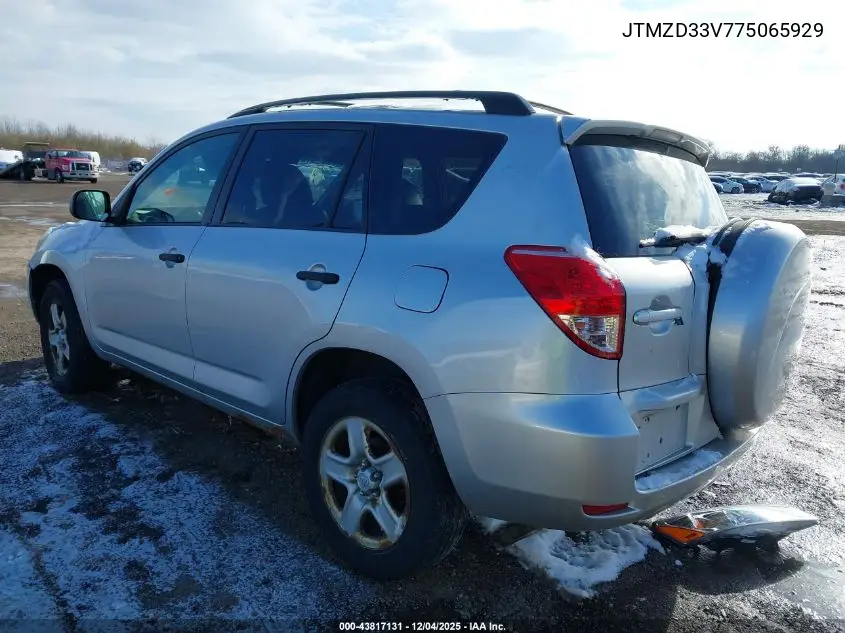 JTMZD33V775065929 2007 Toyota Rav4