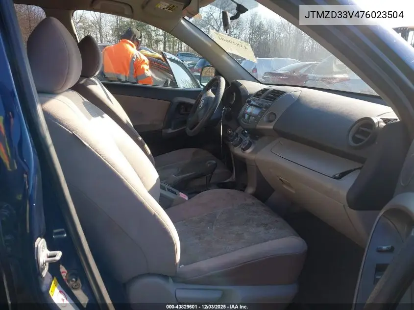 JTMZD33V476023504 2007 Toyota Rav4