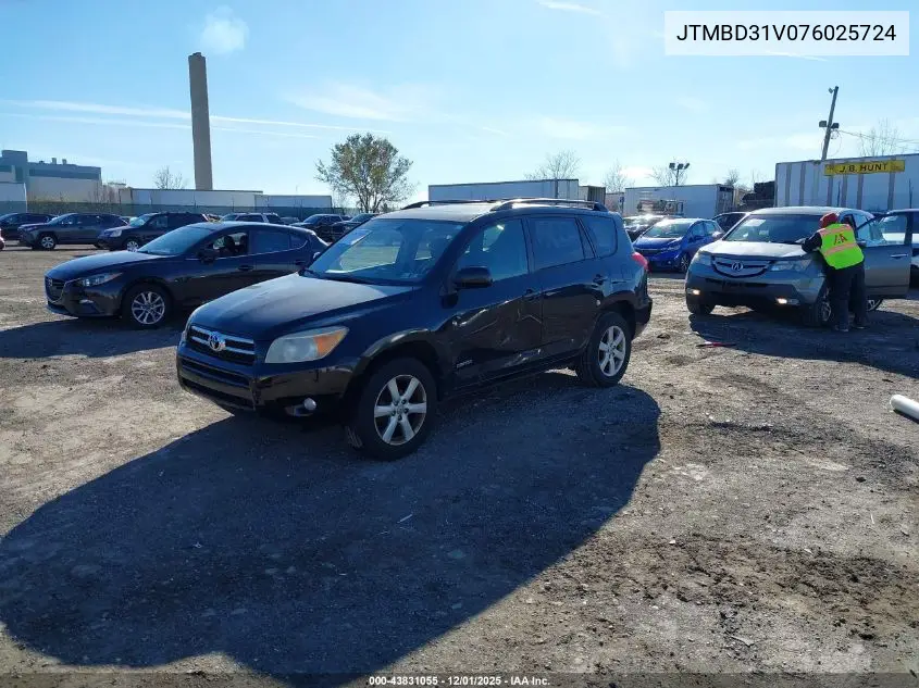 JTMBD31V076025724 2007 Toyota Rav4 Limited