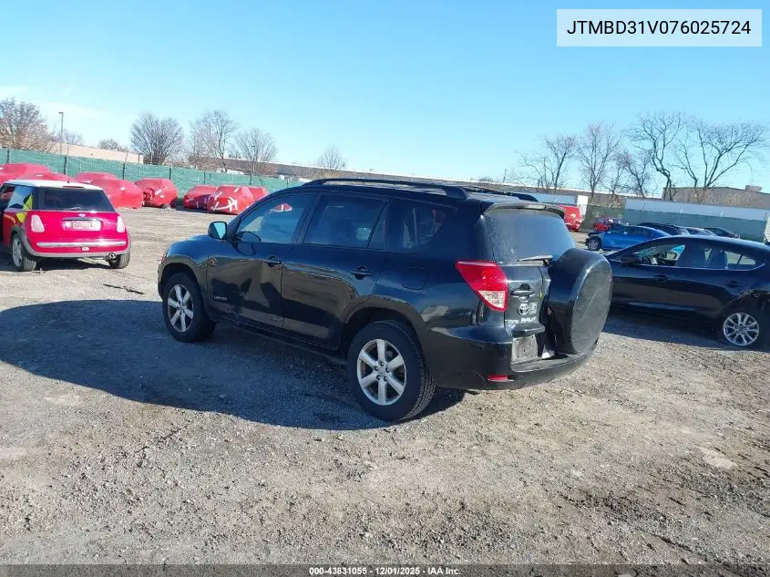 JTMBD31V076025724 2007 Toyota Rav4 Limited