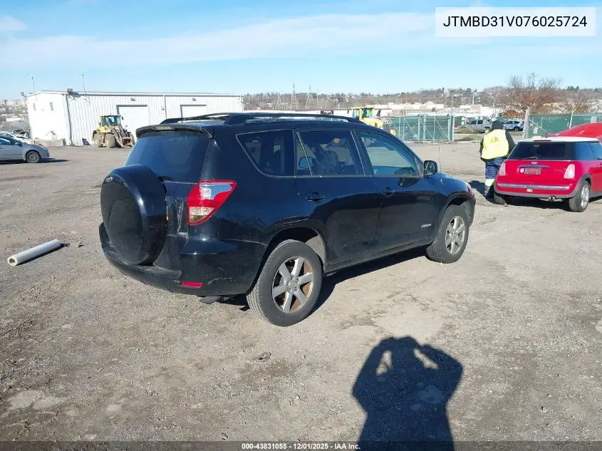 JTMBD31V076025724 2007 Toyota Rav4 Limited