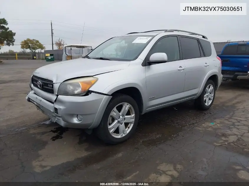 JTMBK32VX75030651 2007 Toyota Rav4 Sport V6