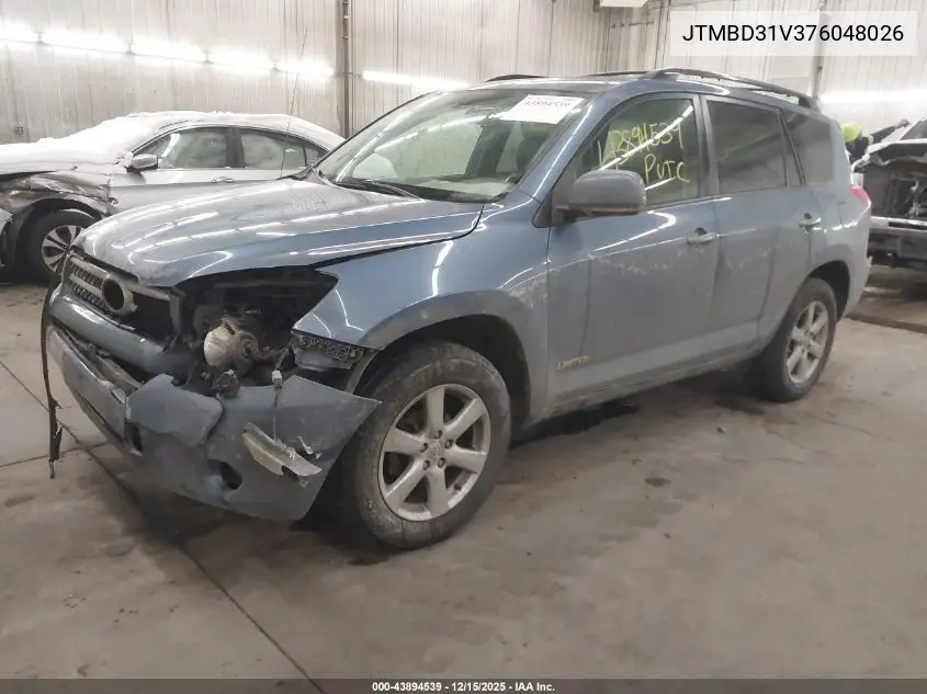 JTMBD31V376048026 2007 Toyota Rav4 Limited
