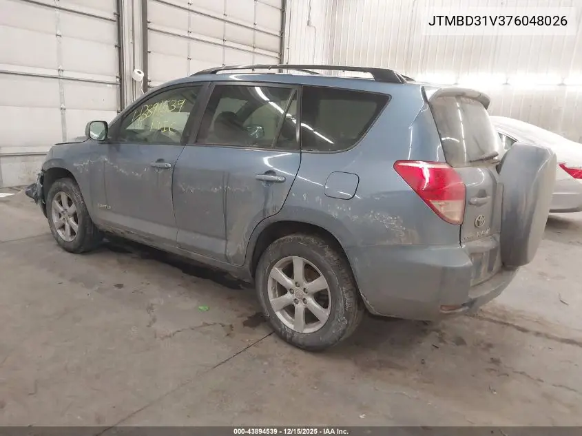 JTMBD31V376048026 2007 Toyota Rav4 Limited