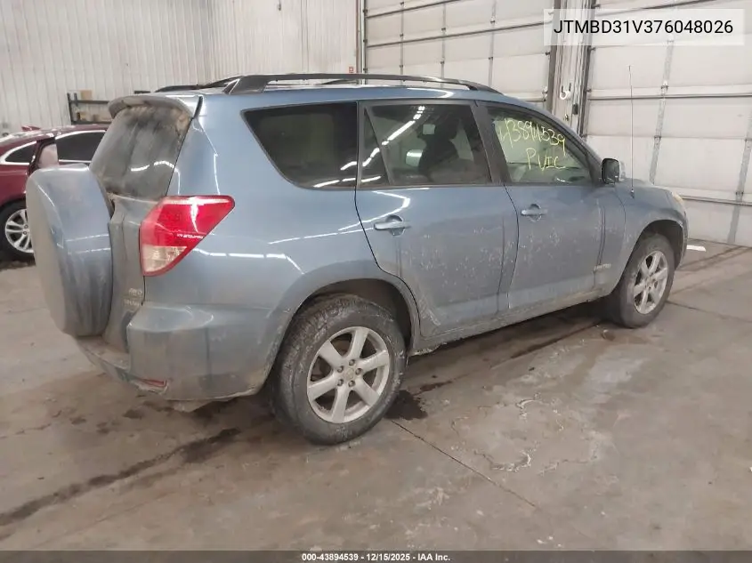 JTMBD31V376048026 2007 Toyota Rav4 Limited