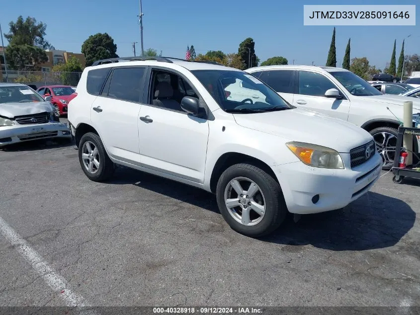 2008 Toyota Rav4 VIN: JTMZD33V285091646 Lot: 40328918