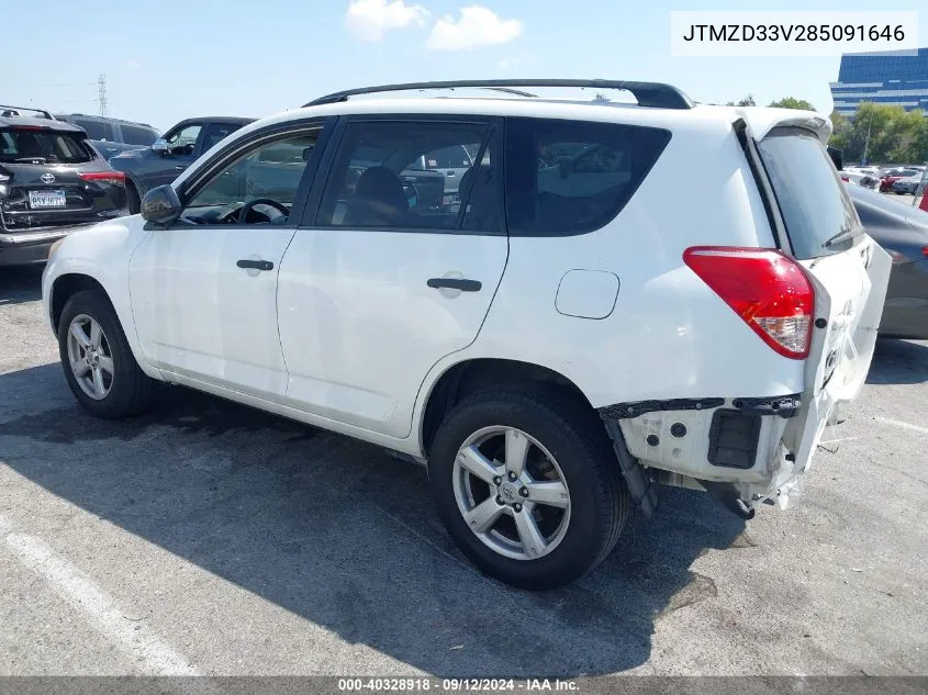 2008 Toyota Rav4 VIN: JTMZD33V285091646 Lot: 40328918