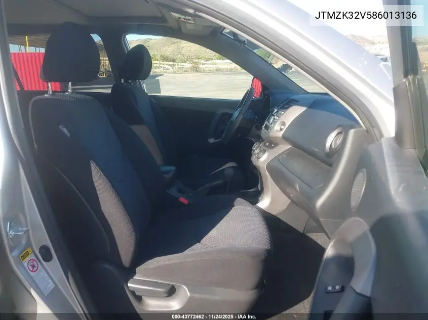 JTMZK32V586013136 2008 Toyota Rav4 Sport V6