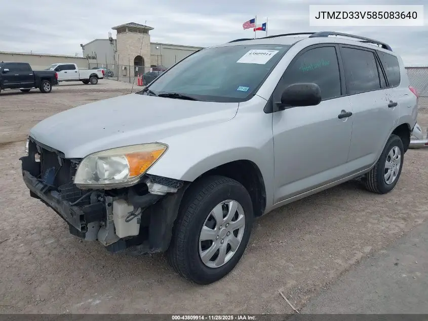JTMZD33V585083640 2008 Toyota Rav4