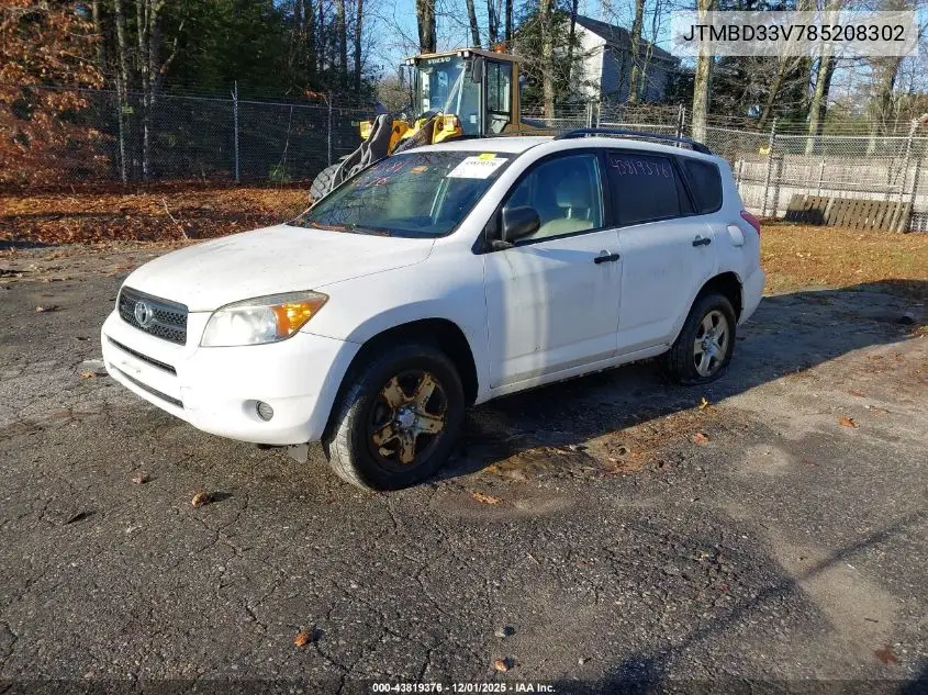 JTMBD33V785208302 2008 Toyota Rav4