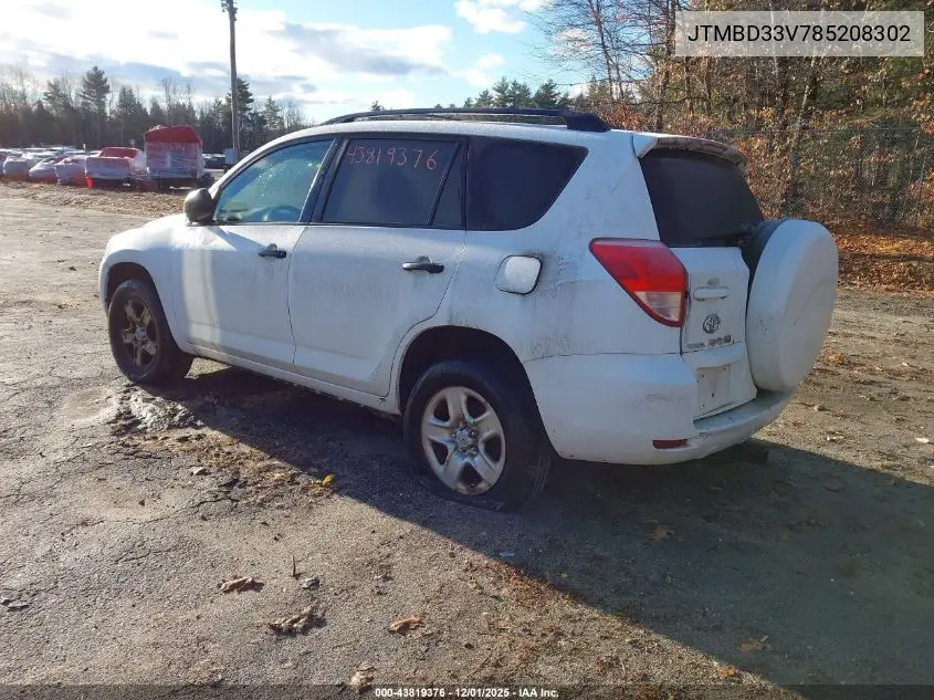 JTMBD33V785208302 2008 Toyota Rav4