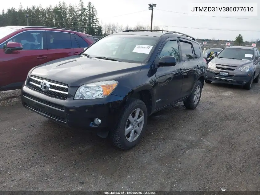 JTMZD31V386077610 2008 Toyota Rav4 Limited