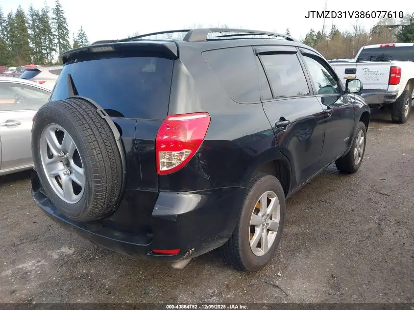 JTMZD31V386077610 2008 Toyota Rav4 Limited