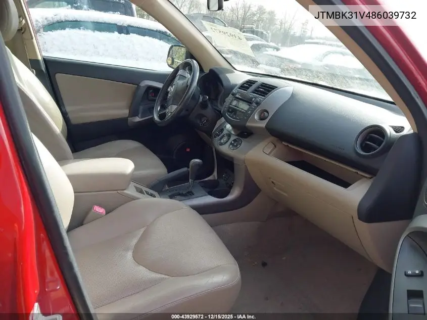 JTMBK31V486039732 2008 Toyota Rav4 Limited V6