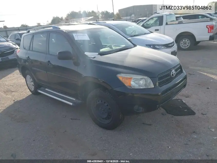 JTMZD33V985104862 2008 Toyota Rav4