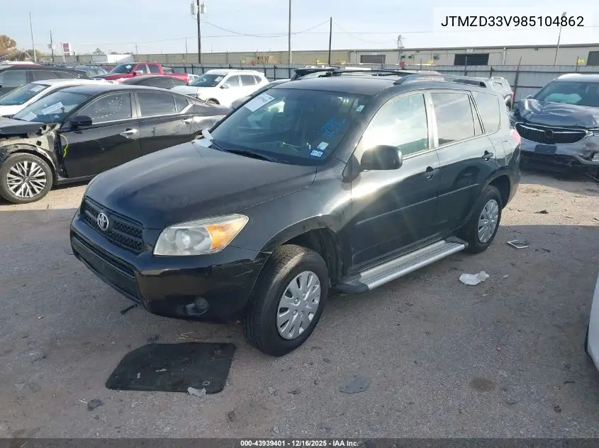 JTMZD33V985104862 2008 Toyota Rav4