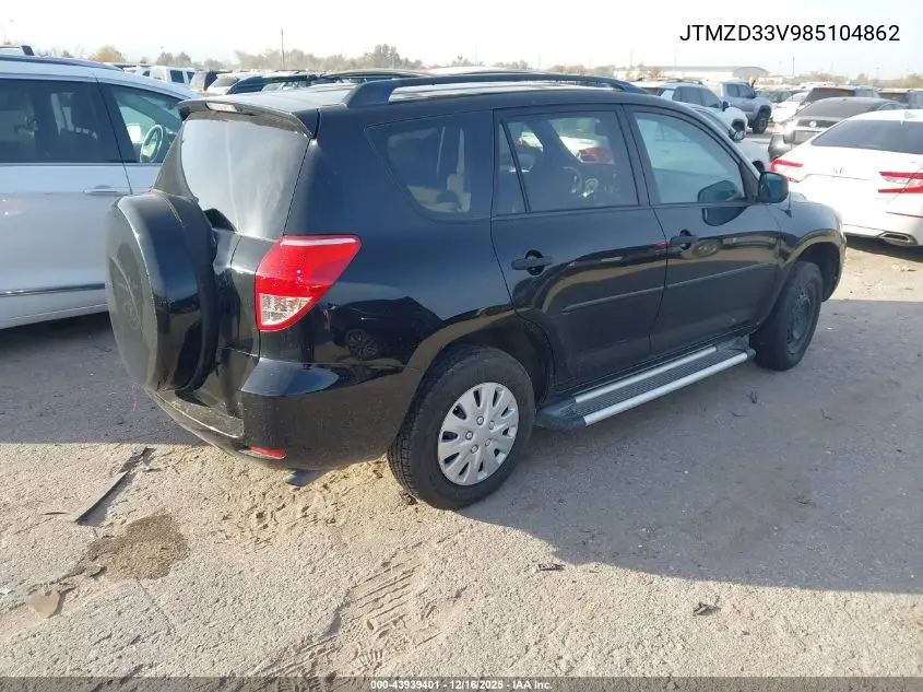 JTMZD33V985104862 2008 Toyota Rav4