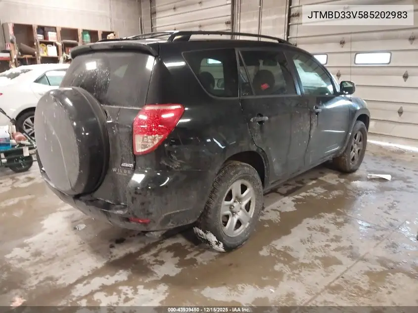 JTMBD33V585202983 2008 Toyota Rav4