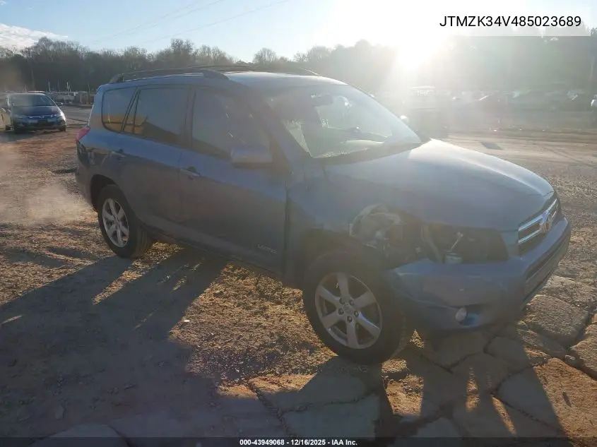 JTMZK34V485023689 2008 Toyota Rav4 Limited V6