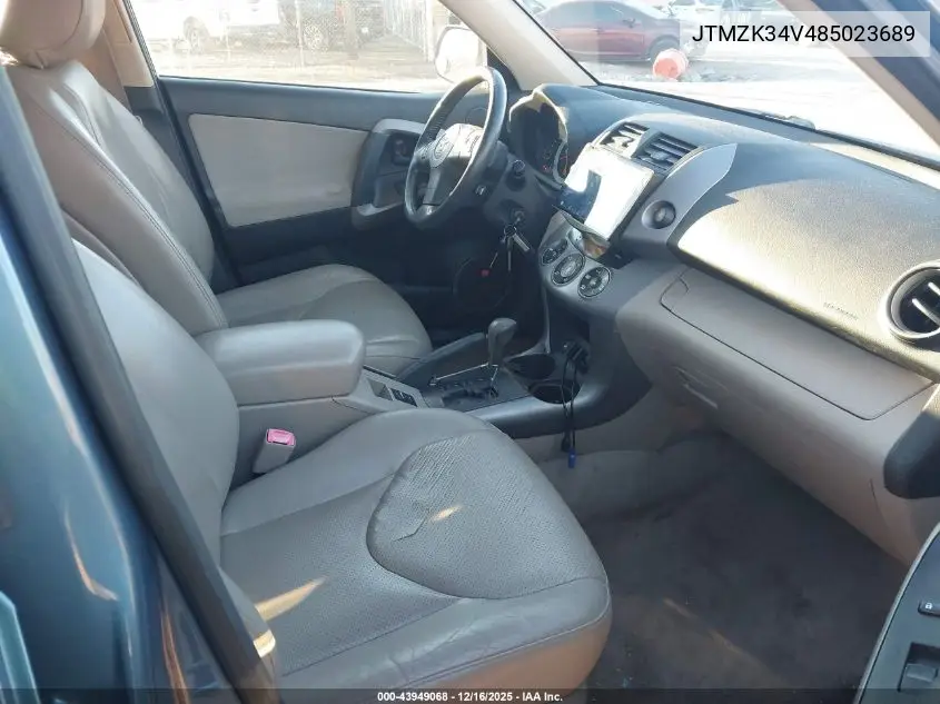 JTMZK34V485023689 2008 Toyota Rav4 Limited V6