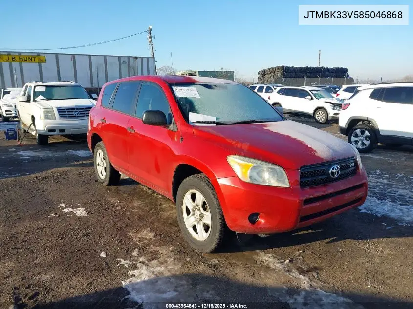 JTMBK33V585046868 2008 Toyota Rav4 Base V6