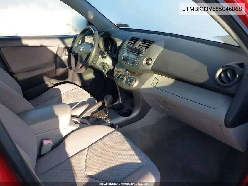 JTMBK33V585046868 2008 Toyota Rav4 Base V6