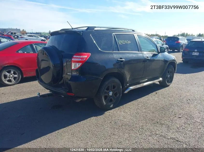 2T3BF33V99W007756 2009 Toyota Rav4