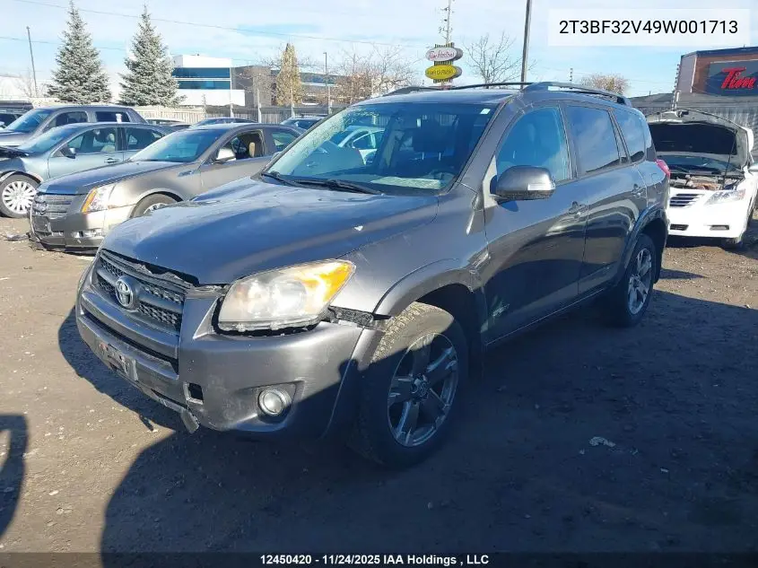 2T3BF32V49W001713 2009 Toyota Rav4 Sport